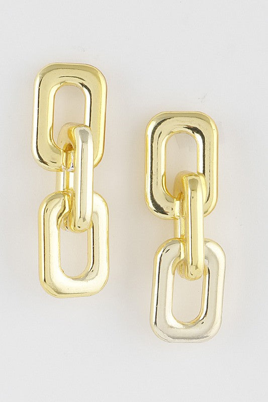 Earring Bright Link Chain