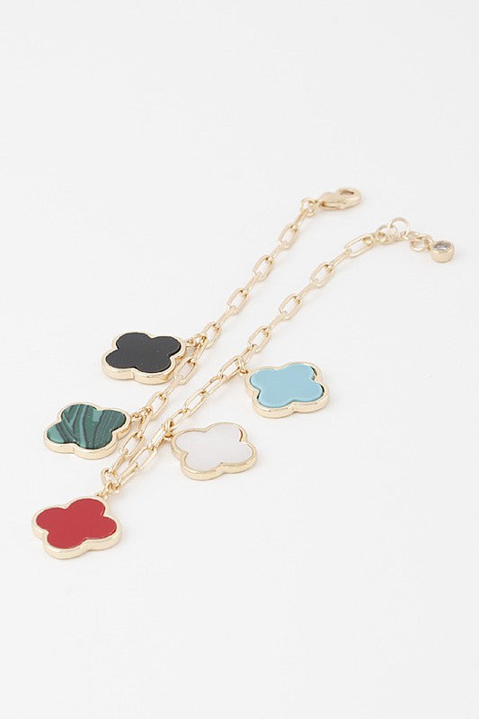 Bracelet Clover Charms