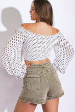 Cargar imagen en el visor de la galería, Top off shoulder with dot printer
