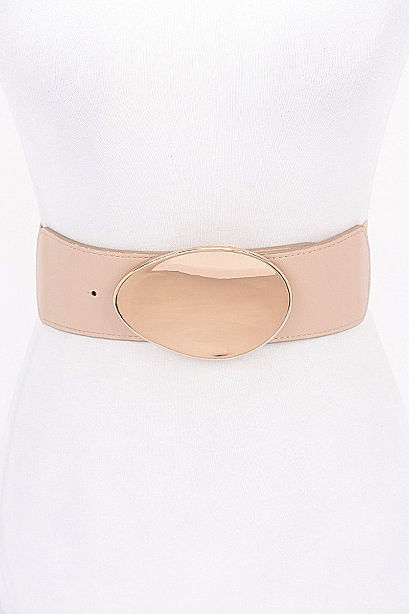 Belt elastic buckle metal