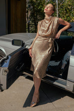 Cargar imagen en el visor de la galería, Dress midi sleeveless neck mock
