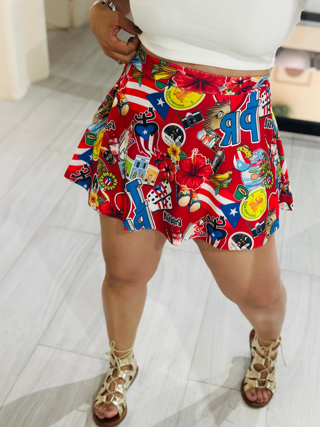 Skirts wella solid print PR