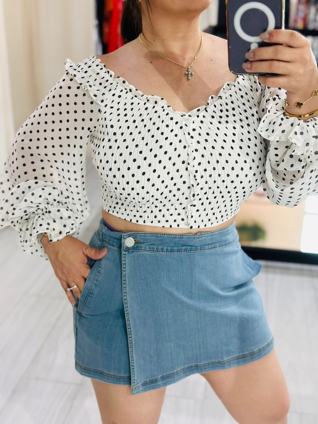 Top off shoulder with dot printer